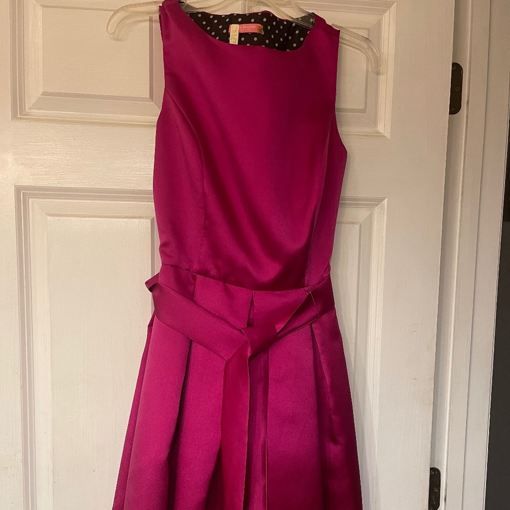 Isaac Mizrahi Fit and Flare Open Back Dress